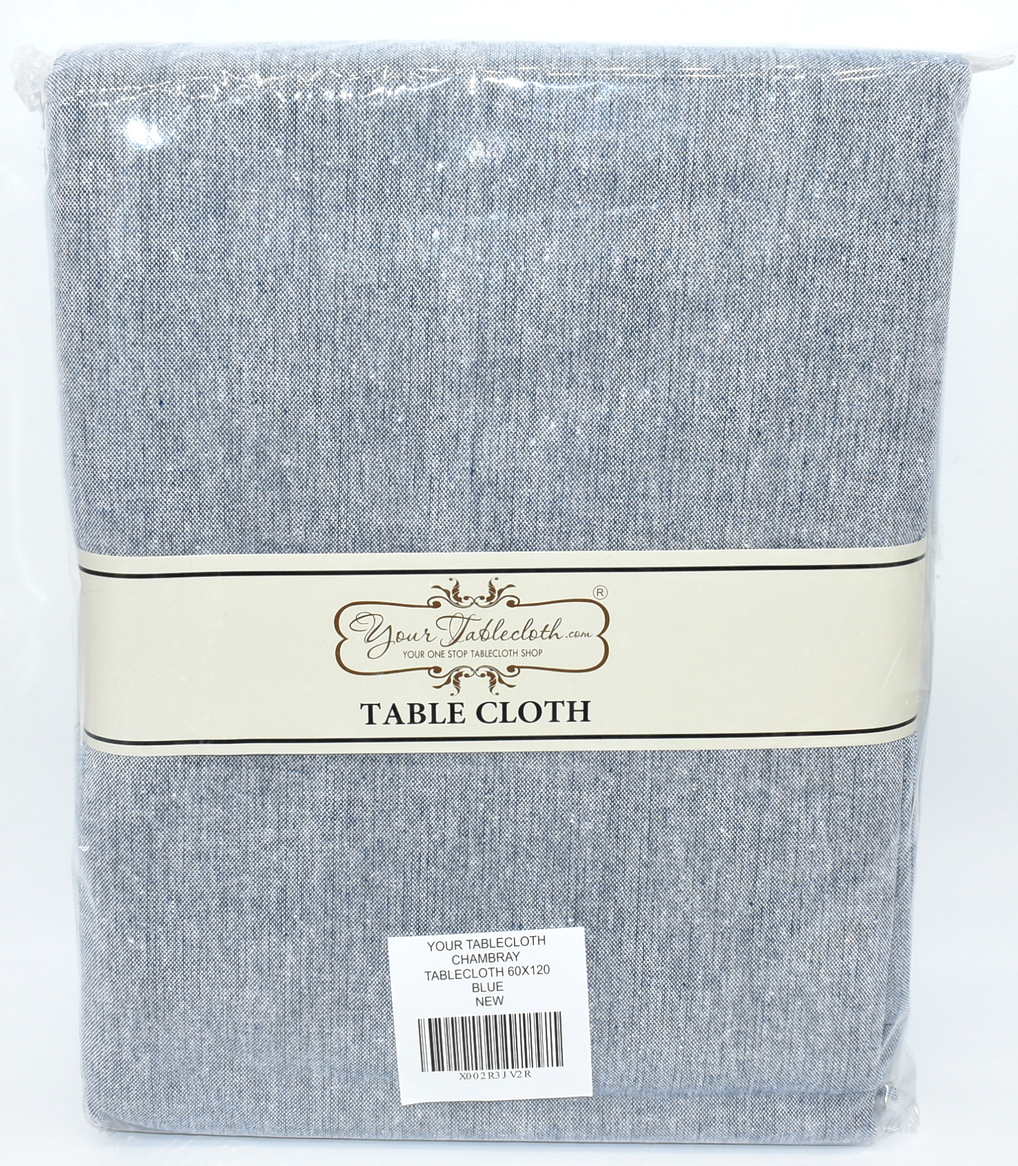 CHAMBRAY TABLECLOTH 60X120 BLUE