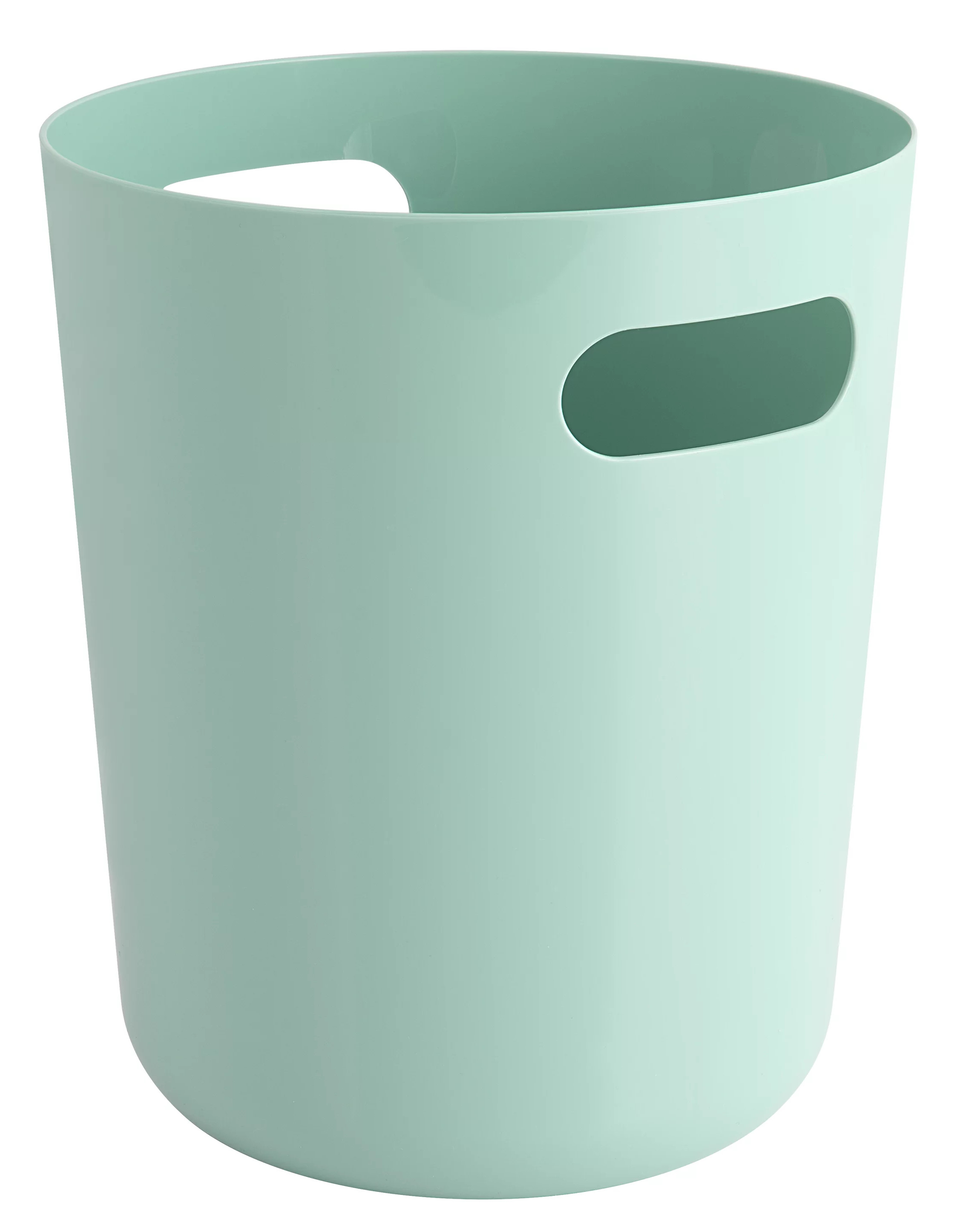 WASTEBASKET,  PLASTIC,  AQUA