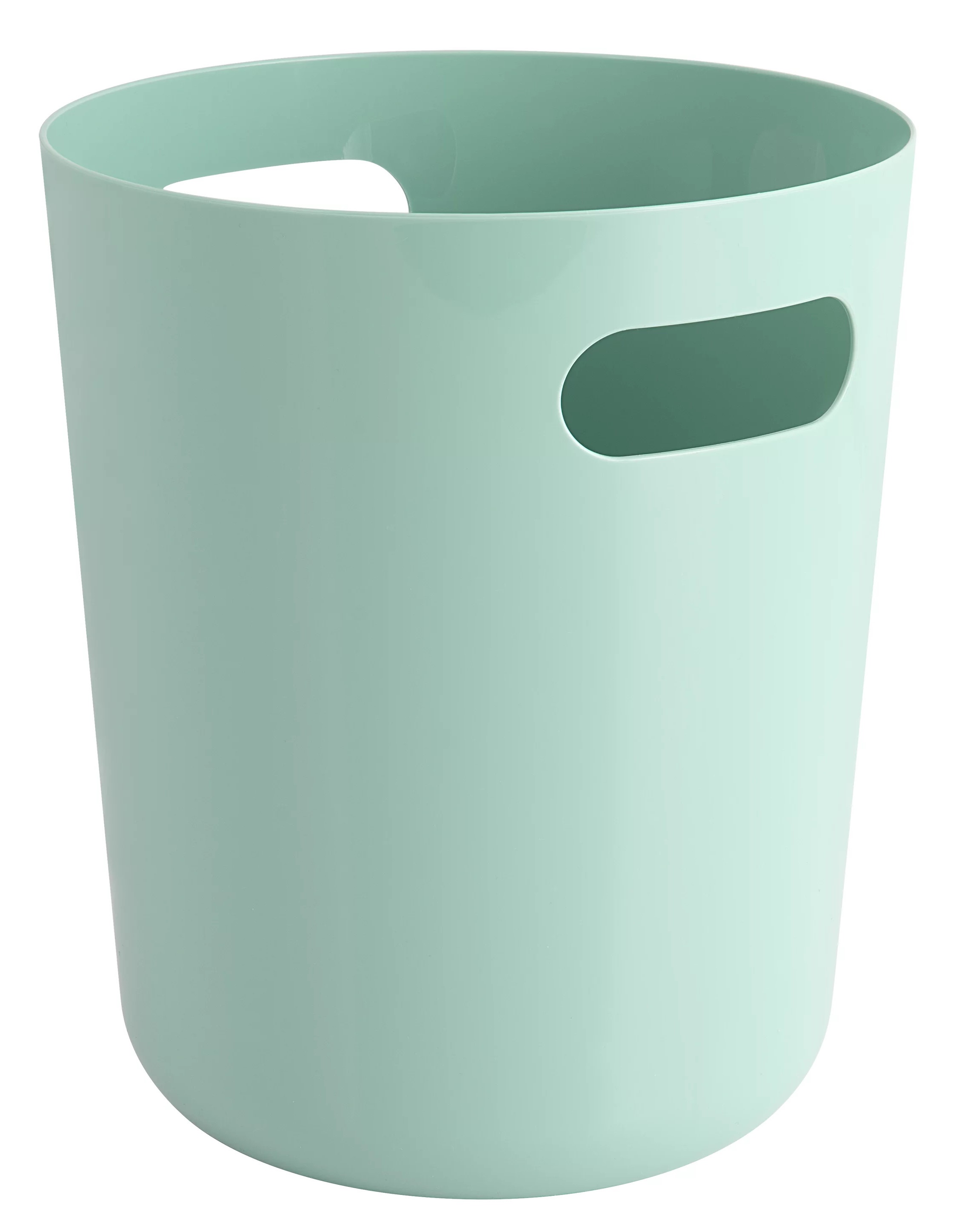 WASTEBASKET,  PLASTIC,  AQUA