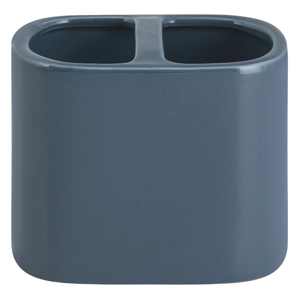 TOOTHBRUSH HOLDER,  CERAMIC,  NAVY BLUE, MAINSTAYS