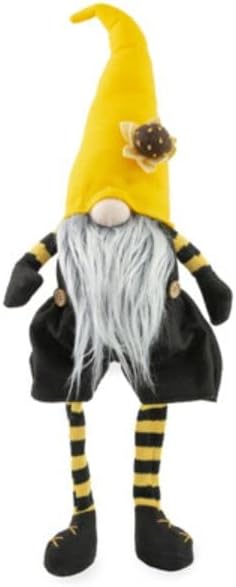 GNOME,  HONEY BEE,  STANDING,  WEIGHTED,  PLUSH,  8X5.5X18.5 IN